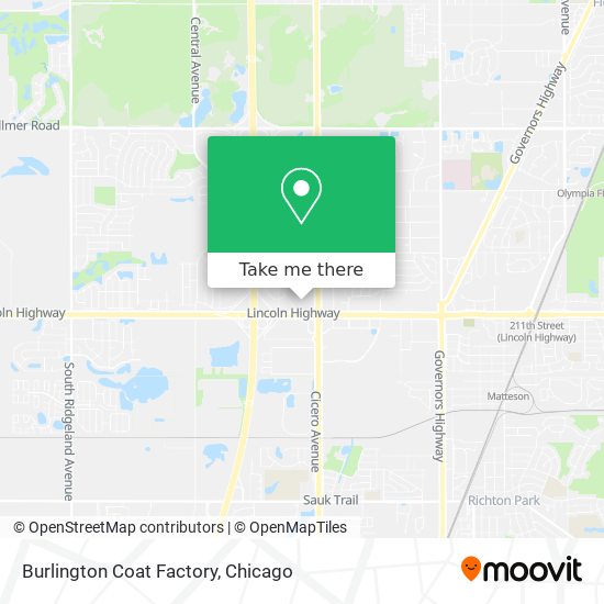 Mapa de Burlington Coat Factory