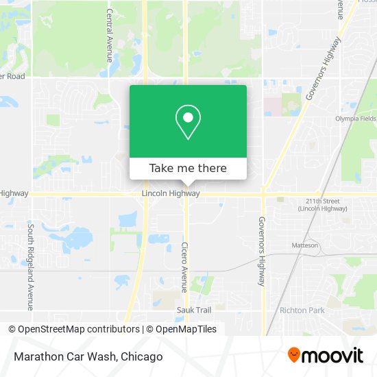 Marathon Car Wash map