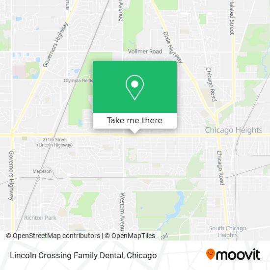 Lincoln Crossing Family Dental map