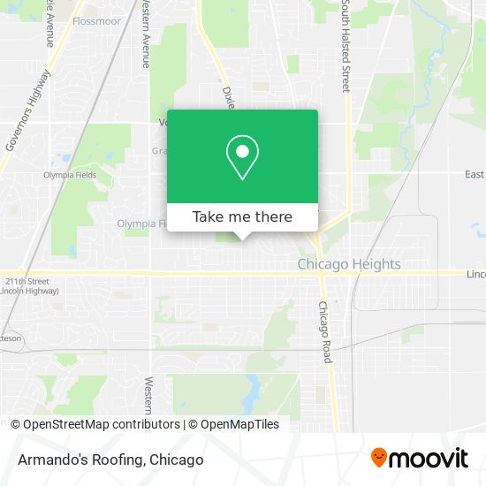 Armando's Roofing map