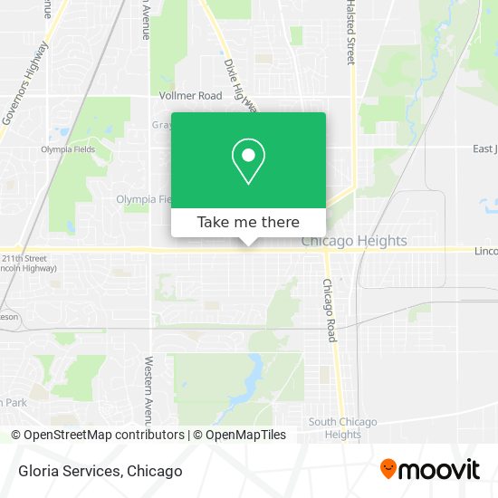 Gloria Services map