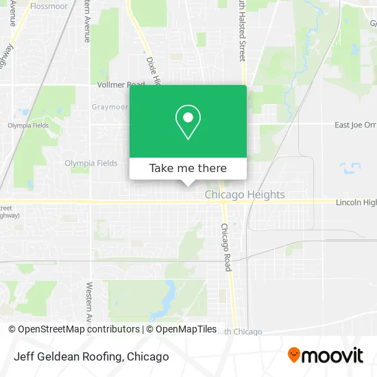 Jeff Geldean Roofing map