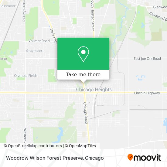 Mapa de Woodrow Wilson Forest Preserve