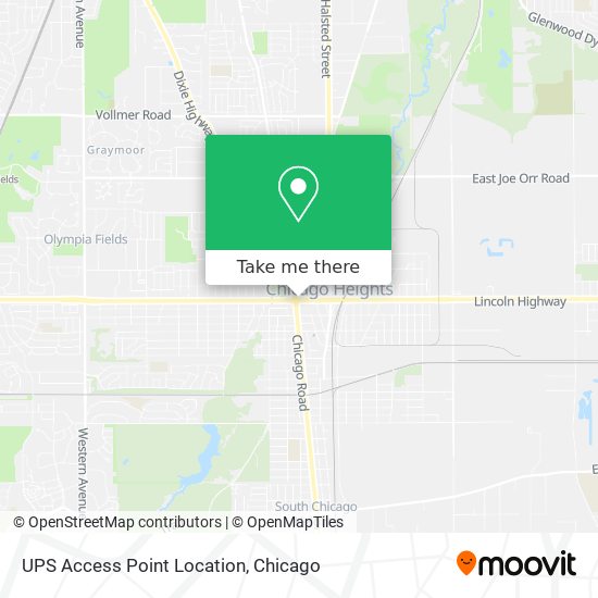 UPS Access Point Location map