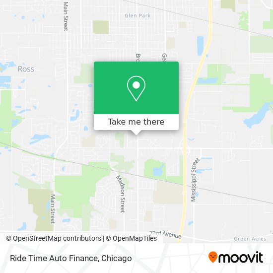 Ride Time Auto Finance map