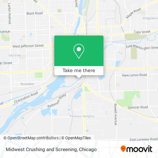 Midwest Crushing and Screening map