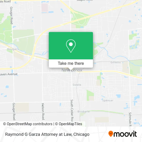 Raymond G Garza Attorney at Law map