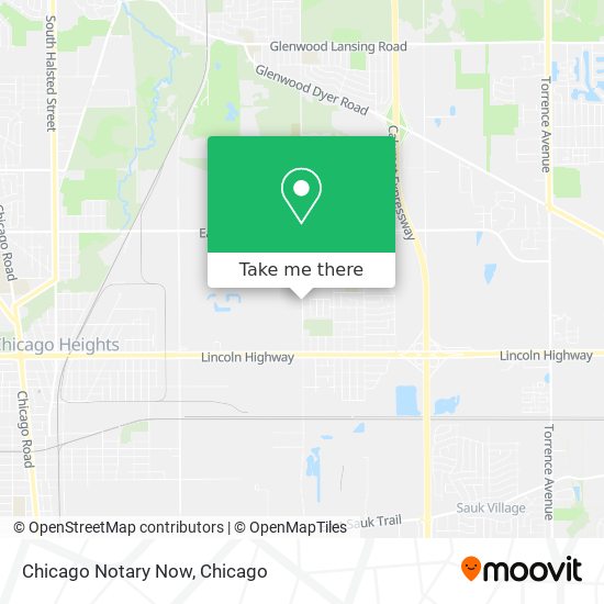 Chicago Notary Now map