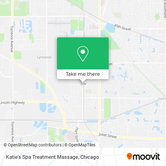 Katie's Spa Treatment Massage map
