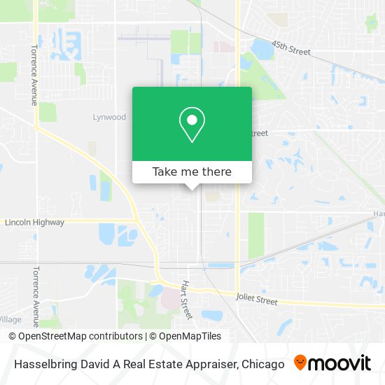 Hasselbring David A Real Estate Appraiser map