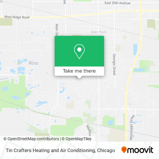 Mapa de Tin Crafters Heating and Air Conditioning