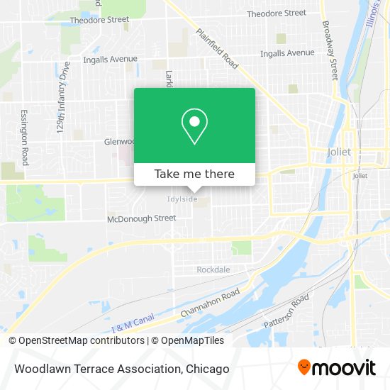 Mapa de Woodlawn Terrace Association