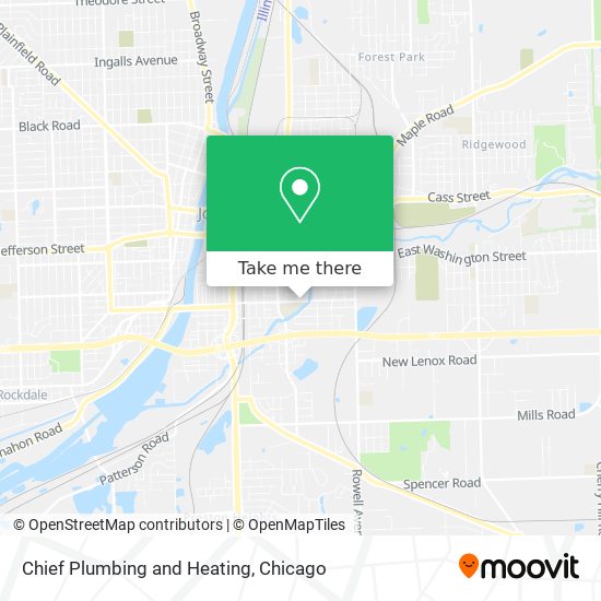 Chief Plumbing and Heating map