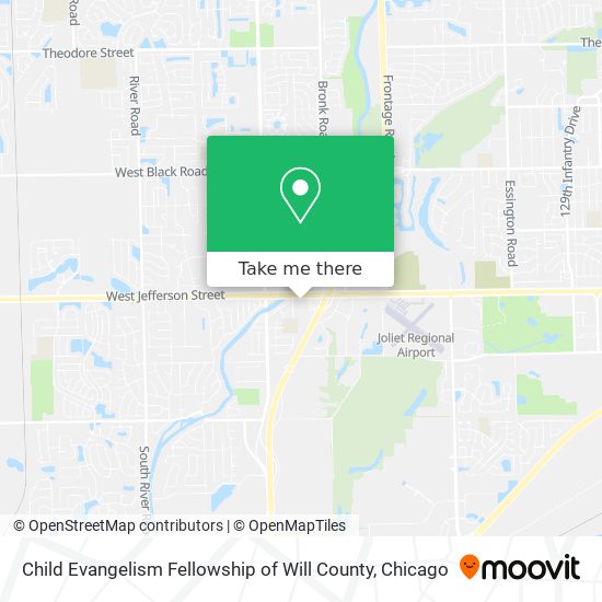 Child Evangelism Fellowship of Will County map