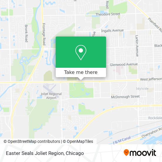 Easter Seals Joliet Region map