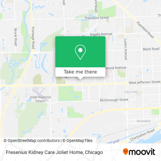 Fresenius Kidney Care Joliet Home map