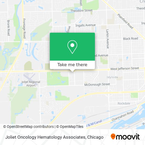 Joliet Oncology Hematology Associates map