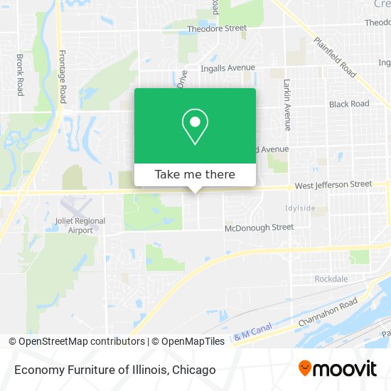 Economy Furniture of Illinois map