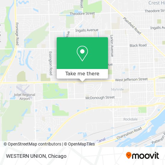 WESTERN UNION map