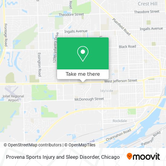 Provena Sports Injury and Sleep Disorder map