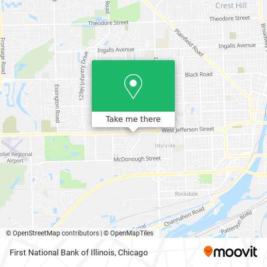 First National Bank of Illinois map