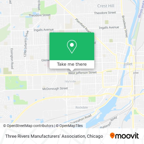 Three Rivers Manufacturers' Association map