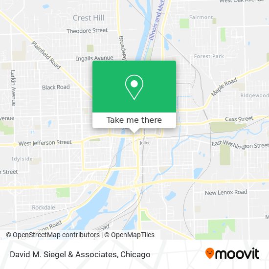 David M. Siegel & Associates map