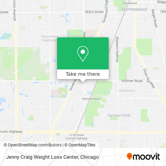 Mapa de Jenny Craig Weight Loss Center