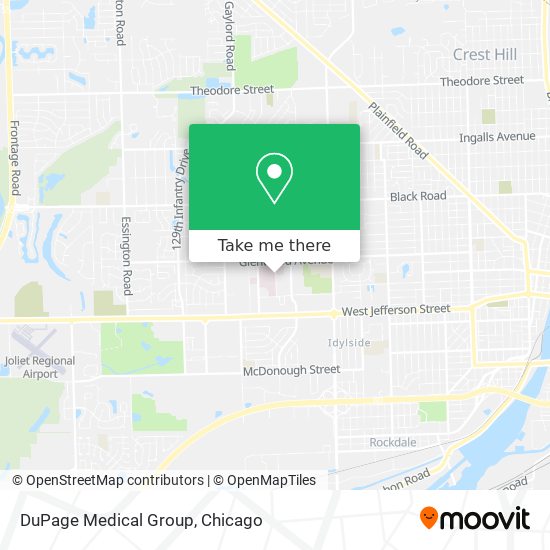 DuPage Medical Group map