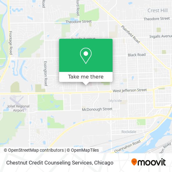 Chestnut Credit Counseling Services map