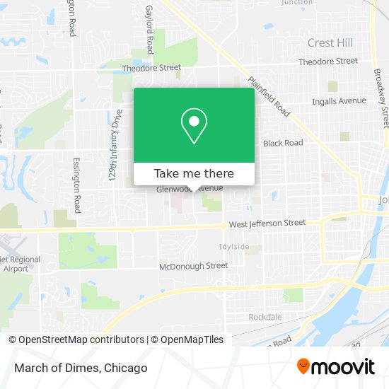 March of Dimes map