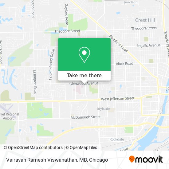 Vairavan Ramesh Viswanathan, MD map