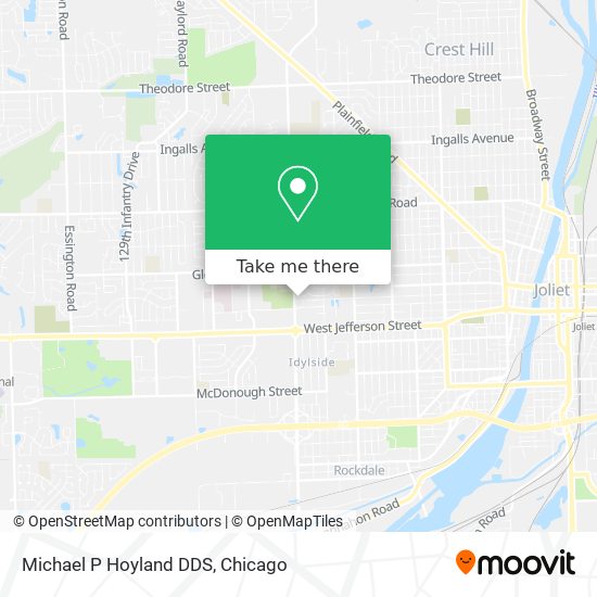 Michael P Hoyland DDS map