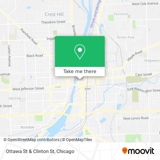 Ottawa St & Clinton St map