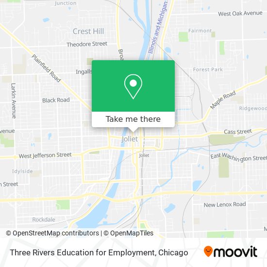 Mapa de Three Rivers Education for Employment