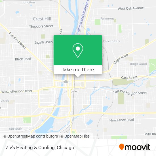 Ziv's Heating & Cooling map