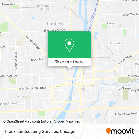 Franz Landscaping Services map
