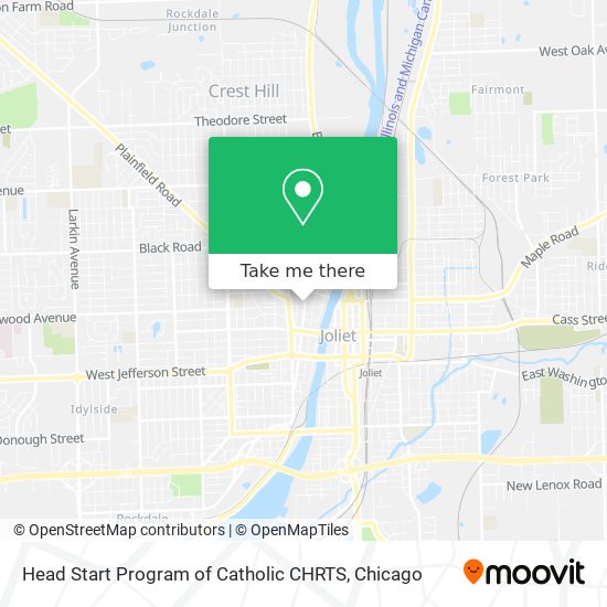 Head Start Program of Catholic CHRTS map