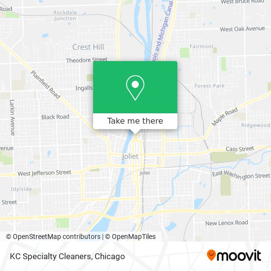 KC Specialty Cleaners map