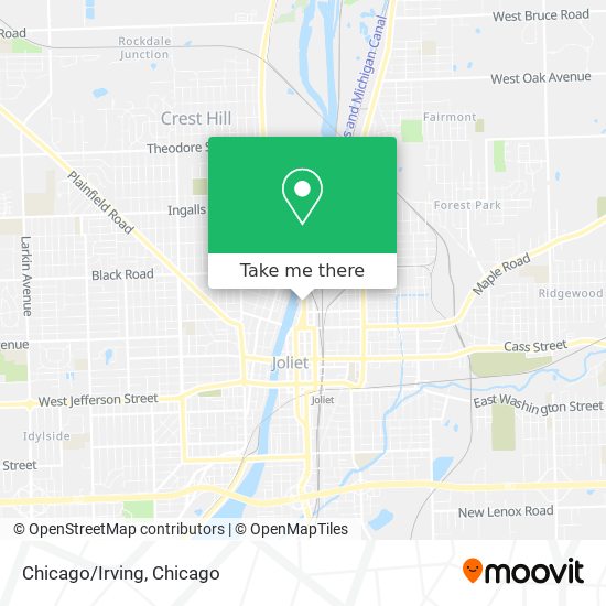 Chicago/Irving map
