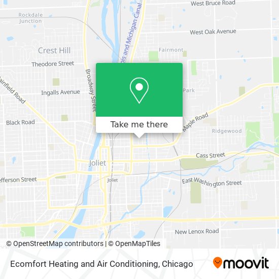 Ecomfort Heating and Air Conditioning map