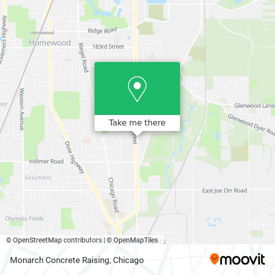 Monarch Concrete Raising map