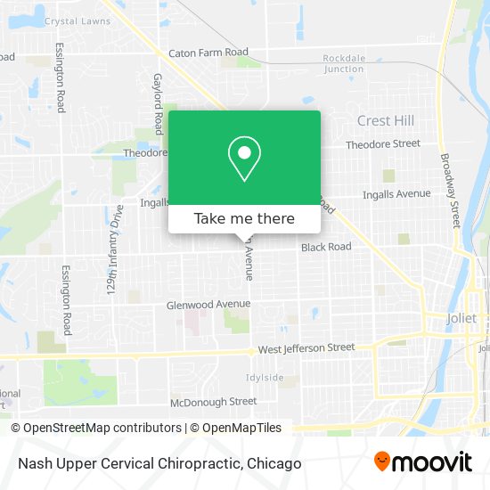 Nash Upper Cervical Chiropractic map