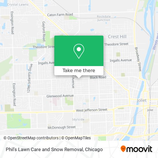 Mapa de Phil's Lawn Care and Snow Removal