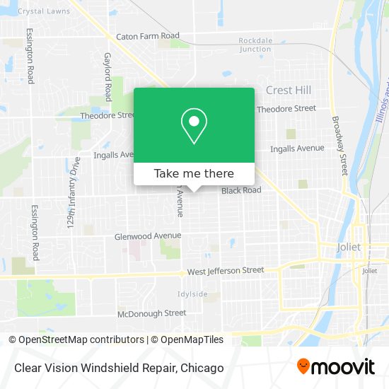 Clear Vision Windshield Repair map