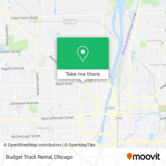 Budget Truck Rental map