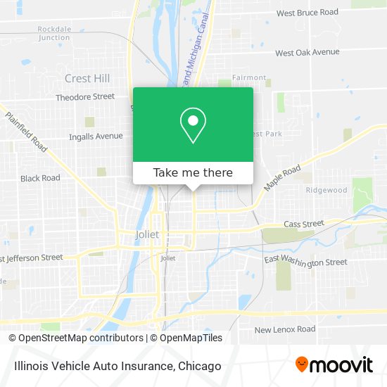 Mapa de Illinois Vehicle Auto Insurance