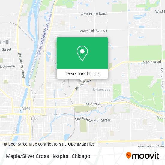 Maple/Silver Cross Hospital map