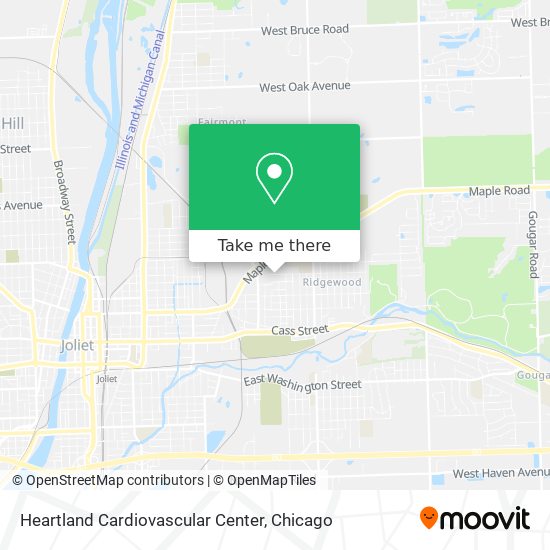 Heartland Cardiovascular Center map