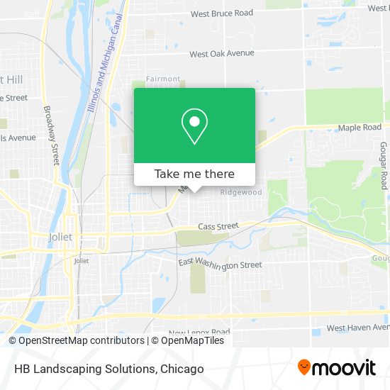 HB Landscaping Solutions map